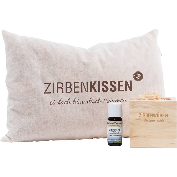 Zirben Kombipack wünscht eine gute Nacht