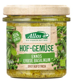 Hofgemüse Ennos Erbse Basilikum